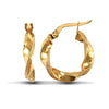 Ring - 9ct yellow gold polished / frost creole Hoop Earrings - by Hearts Forever Jewellers