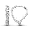 Cubic Zirconia Ring - 9ct yellow gold cubic zirconia set heart huggie earrings - by Hearts Forever Jewellers