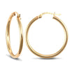 Ring - 9ct yellow gold ultra light plain creole Hoop Earrings - by Hearts Forever Jewellers