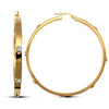 Cubic Zirconia Ring - 9ct yellow gold CZ set Hoop Earrings - by Hearts Forever Jewellers