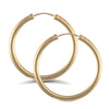 Ring - 9ct yellow gold plain polished Hoop Earrings - by Hearts Forever Jewellers