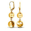 Ring - 9ct Yellow Double Disco Ball Drop Earrings - by Hearts Forever Jewellers