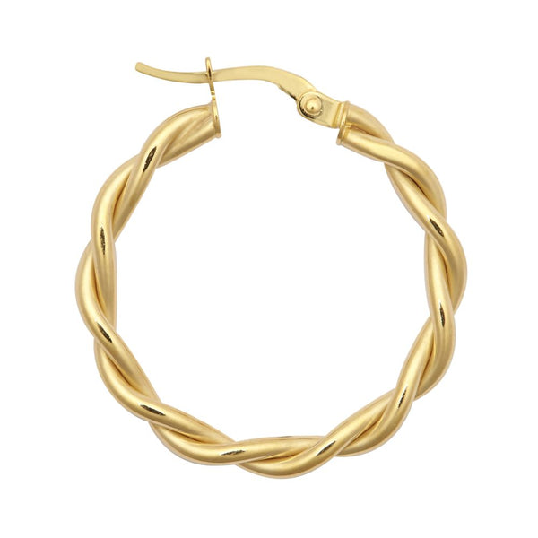 Ring - 9ct Yellow Double Tubed Polished hoop Earrings - by Hearts Forever Jewellers