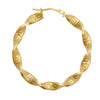 Ring - 9ct Yellow Greek Key hoop Earrings - by Hearts Forever Jewellers
