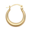 Ring - 9ct Yellow Graduated Polished Creole Earrings - by Hearts Forever Jewellers