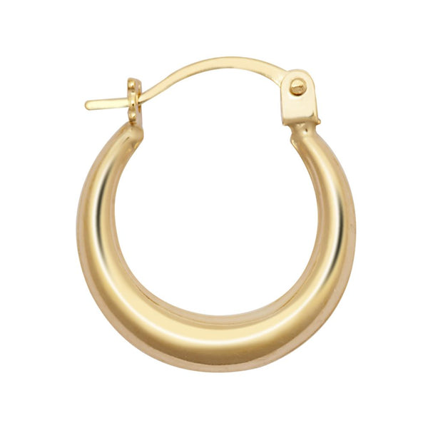 Ring - 9ct Yellow Graduated Polished Creole Earrings - by Hearts Forever Jewellers