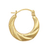 Ring - 9ct Yellow Baby Creole Earrings - by Hearts Forever Jewellers