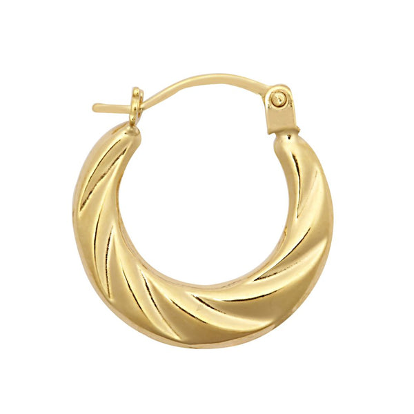 Ring - 9ct Yellow Baby Creole Earrings - by Hearts Forever Jewellers