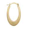 Ring - 9ct Yellow Oval Shaped Creole Earrings - by Hearts Forever Jewellers