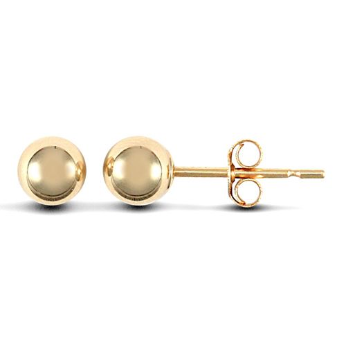 Ring - 9ct yellow gold 3mm ball Stud Earrings - by Hearts Forever Jewellers