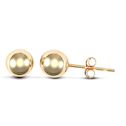 Ring - 9ct yellow gold 3mm ball Stud Earrings - by Hearts Forever Jewellers