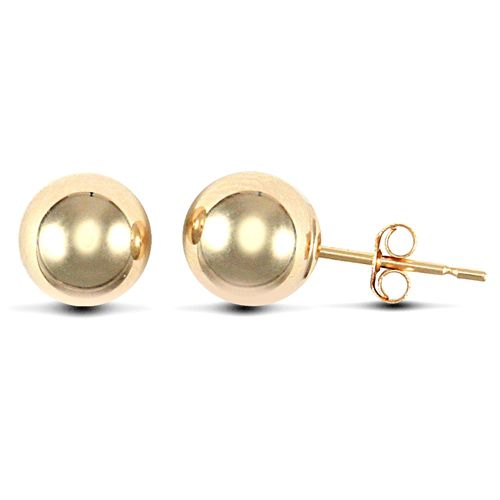 Ring - 9ct yellow gold 3mm ball Stud Earrings - by Hearts Forever Jewellers