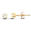 Cubic Zirconia Ring - 9ct yellow gold Stud Earrings claw-set with a 3mm solitaire cubic zirconia stone - by Hearts Forever Jewellers