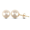 4mm premium quality cultured pearl Stud Earrings with a 9ct yellow gold post and butterfly fitting.