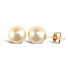 4mm premium quality cultured pearl Stud Earrings with a 9ct yellow gold post and butterfly fitting.
