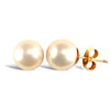 4mm premium quality cultured pearl Stud Earrings with a 9ct yellow gold post and butterfly fitting.