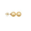 6-7mm premium quality cream cultured pearl Stud Earrings with a 9ct yellow gold post and butterfly fitting.