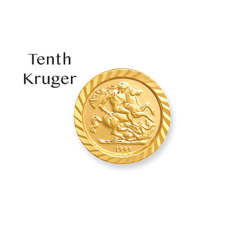 Jewellery - 9ct Gold George & Dragon 10th Kruger Size Insert - by Hearts Forever Jewellers