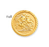 Jewellery - 9ct Gold George & Dragon Full SovereignSize Insert - by Hearts Forever Jewellers