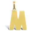 Necklace - 9ct Yellow Gold Plain Initial Pendant - by Hearts Forever Jewellers