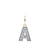 Cubic Zirconia Necklace - 9ct Yellow Gold Cubic Zirconia Initial Pendant - by Hearts Forever Jewellers