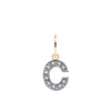 Cubic Zirconia Necklace - 9ct Yellow Gold Cubic Zirconia Initial Pendant - by Hearts Forever Jewellers