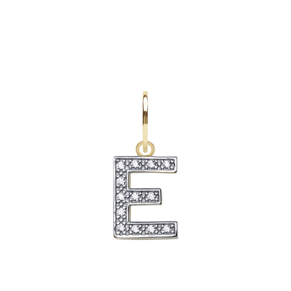 Cubic Zirconia Necklace - 9ct Yellow Gold Cubic Zirconia Initial Pendant - by Hearts Forever Jewellers
