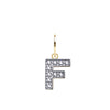 Cubic Zirconia Necklace - 9ct Yellow Gold Cubic Zirconia Initial Pendant - by Hearts Forever Jewellers