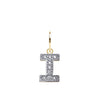 Cubic Zirconia Necklace - 9ct Yellow Gold Cubic Zirconia Initial Pendant - by Hearts Forever Jewellers