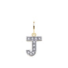 Cubic Zirconia Necklace - 9ct Yellow Gold Cubic Zirconia Initial Pendant - by Hearts Forever Jewellers