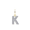 Cubic Zirconia Necklace - 9ct Yellow Gold Cubic Zirconia Initial Pendant - by Hearts Forever Jewellers