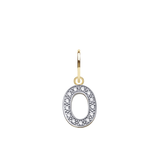 Cubic Zirconia Necklace - 9ct Yellow Gold Cubic Zirconia Initial Pendant - by Hearts Forever Jewellers