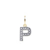 Cubic Zirconia Necklace - 9ct Yellow Gold Cubic Zirconia Initial Pendant - by Hearts Forever Jewellers