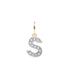 Cubic Zirconia Necklace - 9ct Yellow Gold Cubic Zirconia Initial Pendant - by Hearts Forever Jewellers
