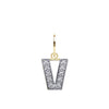 Cubic Zirconia Necklace - 9ct Yellow Gold Cubic Zirconia Initial Pendant - by Hearts Forever Jewellers