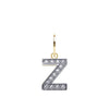 Cubic Zirconia Necklace - 9ct Yellow Gold Cubic Zirconia Initial Pendant - by Hearts Forever Jewellers