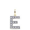 Cubic Zirconia Necklace - 9ct Yellow Gold Cubic Zirconia Initial Pendant - by Hearts Forever Jewellers