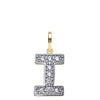 Cubic Zirconia Necklace - 9ct Yellow Gold Cubic Zirconia Initial Pendant - by Hearts Forever Jewellers