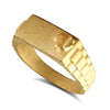 Ring - 9ct Yellow Gold Initial Blank Ring - by Hearts Forever Jewellers