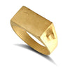 Ring - 9ct Yellow Gold Initial Blank Ring - by Hearts Forever Jewellers