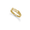 Ring - 9ct Yellow Gold Initial Blank Ring - by Hearts Forever Jewellers