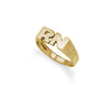 Ring - 9ct Yellow Gold Initial Blank Ring - by Hearts Forever Jewellers