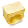 Ring - 9ct Yellow Gold Initial Blank Ring - by Hearts Forever Jewellers