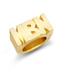 Ring - 9ct Yellow Gold Initial Blank Ring - by Hearts Forever Jewellers