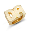 Ring - 9ct Yellow Gold Initial Blank Ring - by Hearts Forever Jewellers