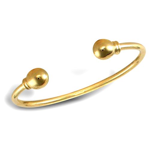 Bracelet - 9ct Yellow Gold Torque Bangle - by Hearts Forever Jewellers