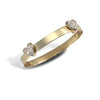 Cubic Zirconia Bracelet - 9ct Yellow Gold Childrens / baby Cubic Zirconia Bangle - by Hearts Forever Jewellers