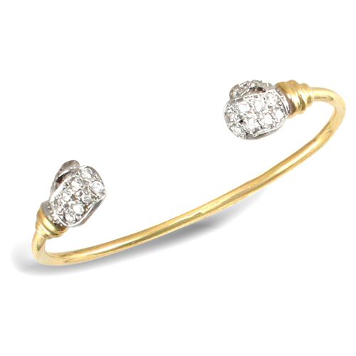 Bracelet - 9ct Yellow Gold Childrens / baby Bangle - by Hearts Forever Jewellers