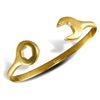 Bracelet - 9ct Yellow Gold Childrens / baby Bangle - by Hearts Forever Jewellers