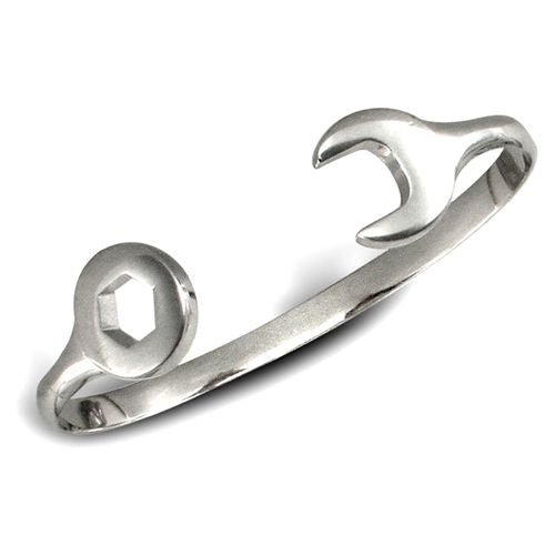 Bracelet - 9ct White Gold Childrens / baby Bangle - by Hearts Forever Jewellers